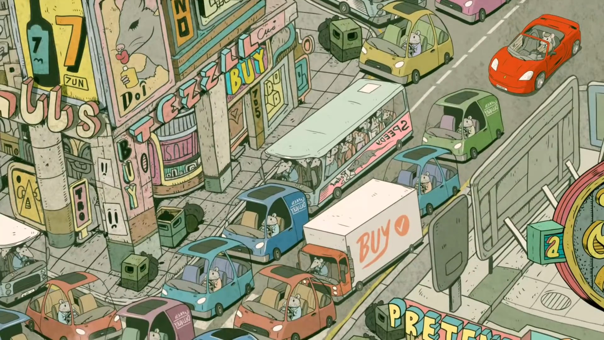 但很快遭遇堵车，堵的动都动不了