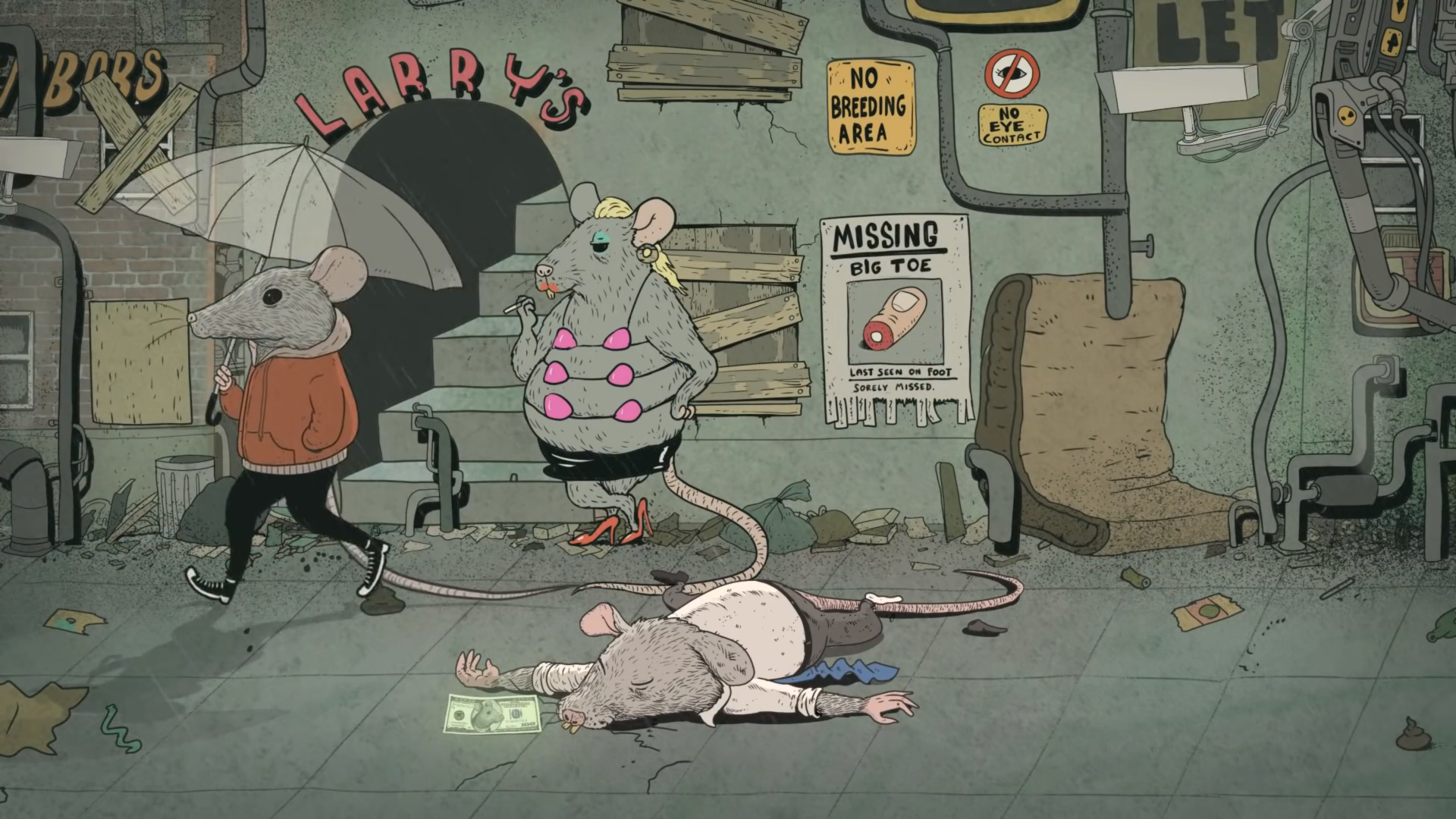 醒来时身边有一张钞票，被钞票吸引