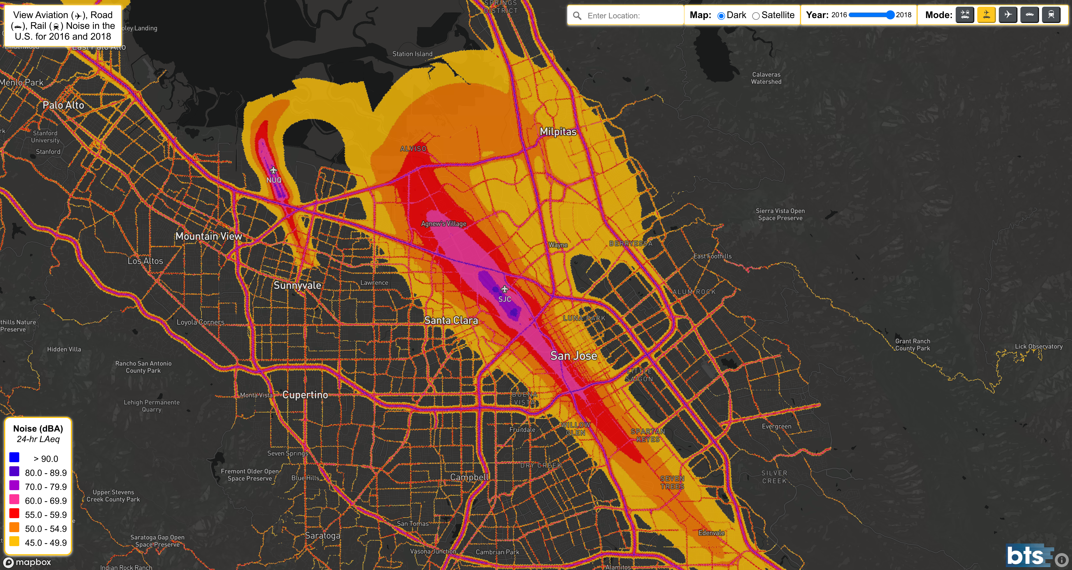 San Jose International Airport 的惊人噪音