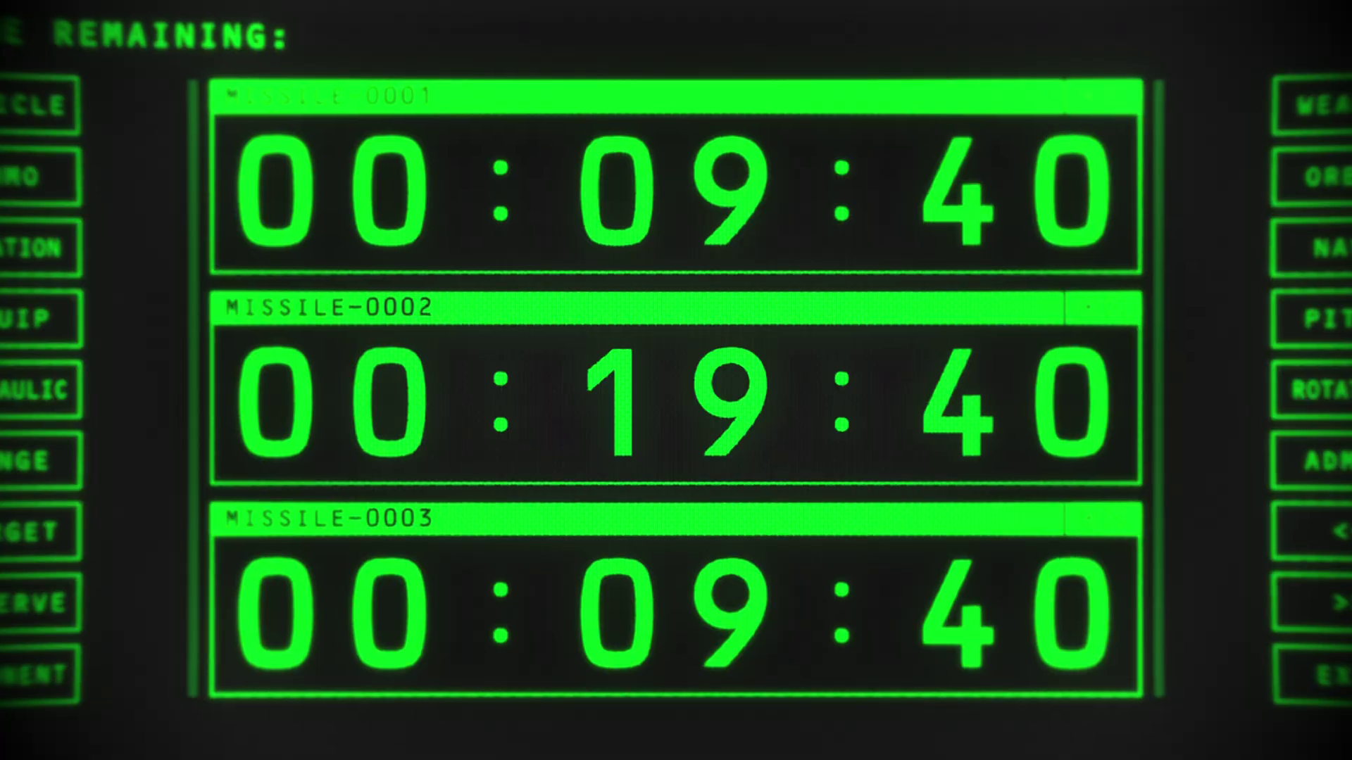 导弹发射倒计时？