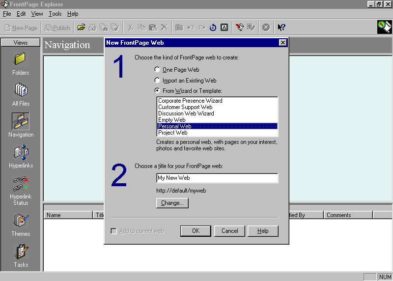 Microsoft FrontPage 98