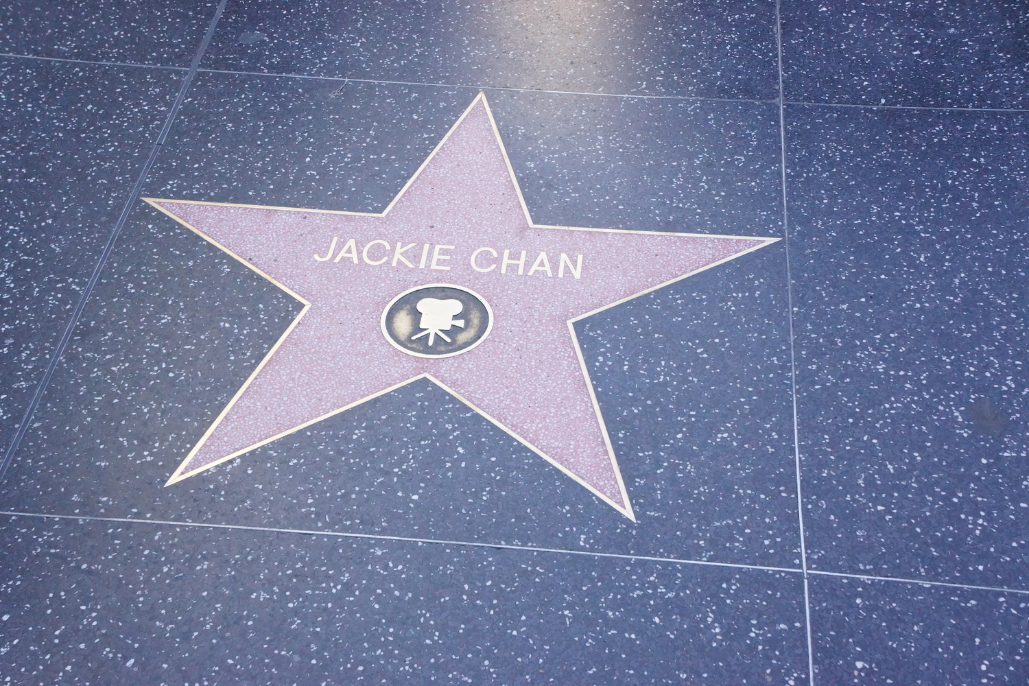 好莱坞星光大道上的 Jackie Chen