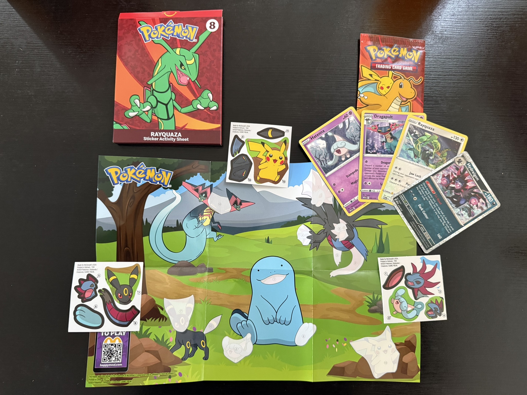 McDonald’s Dragon Type Pokemon Themed Happy Meal