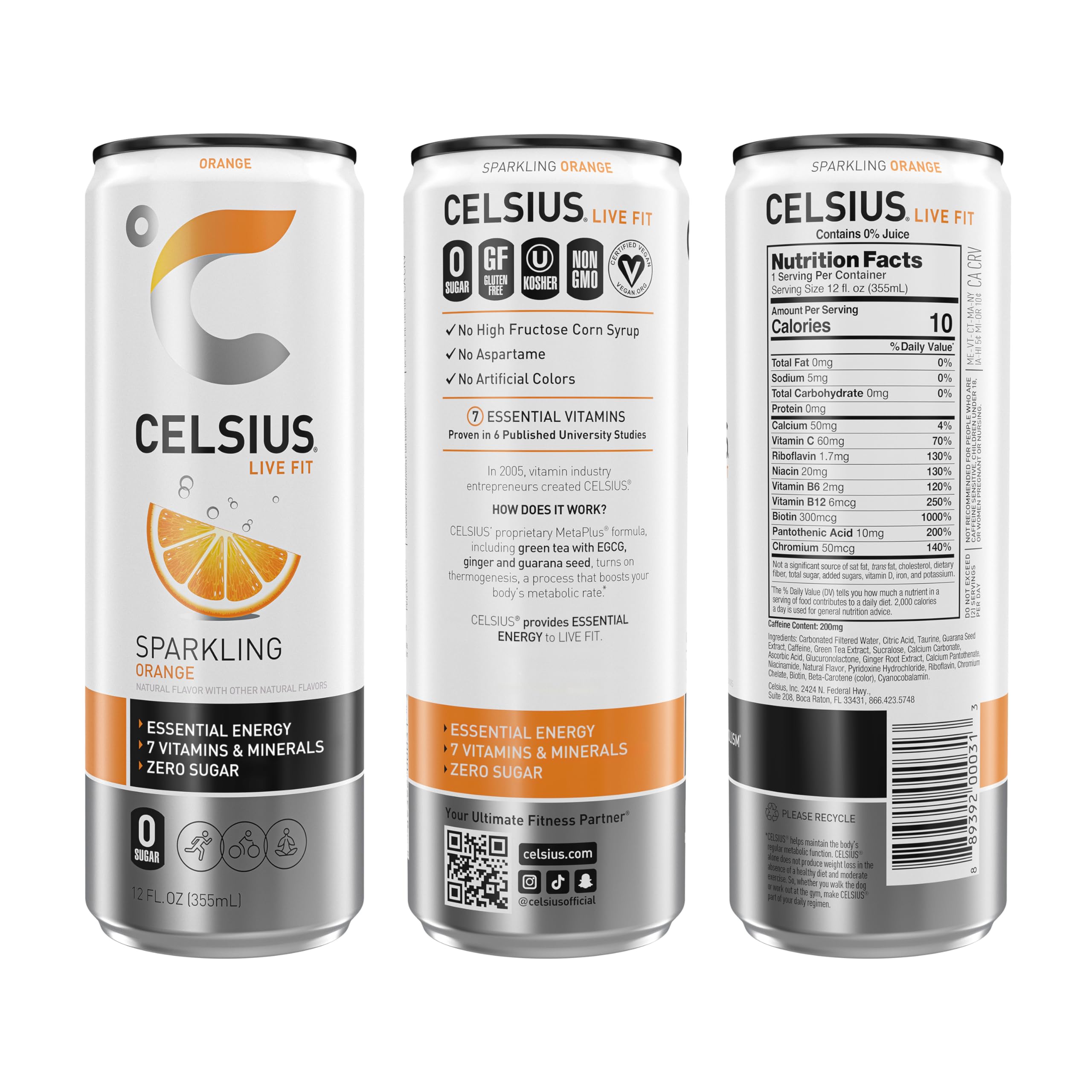 CELSIUS Sparkling Orange