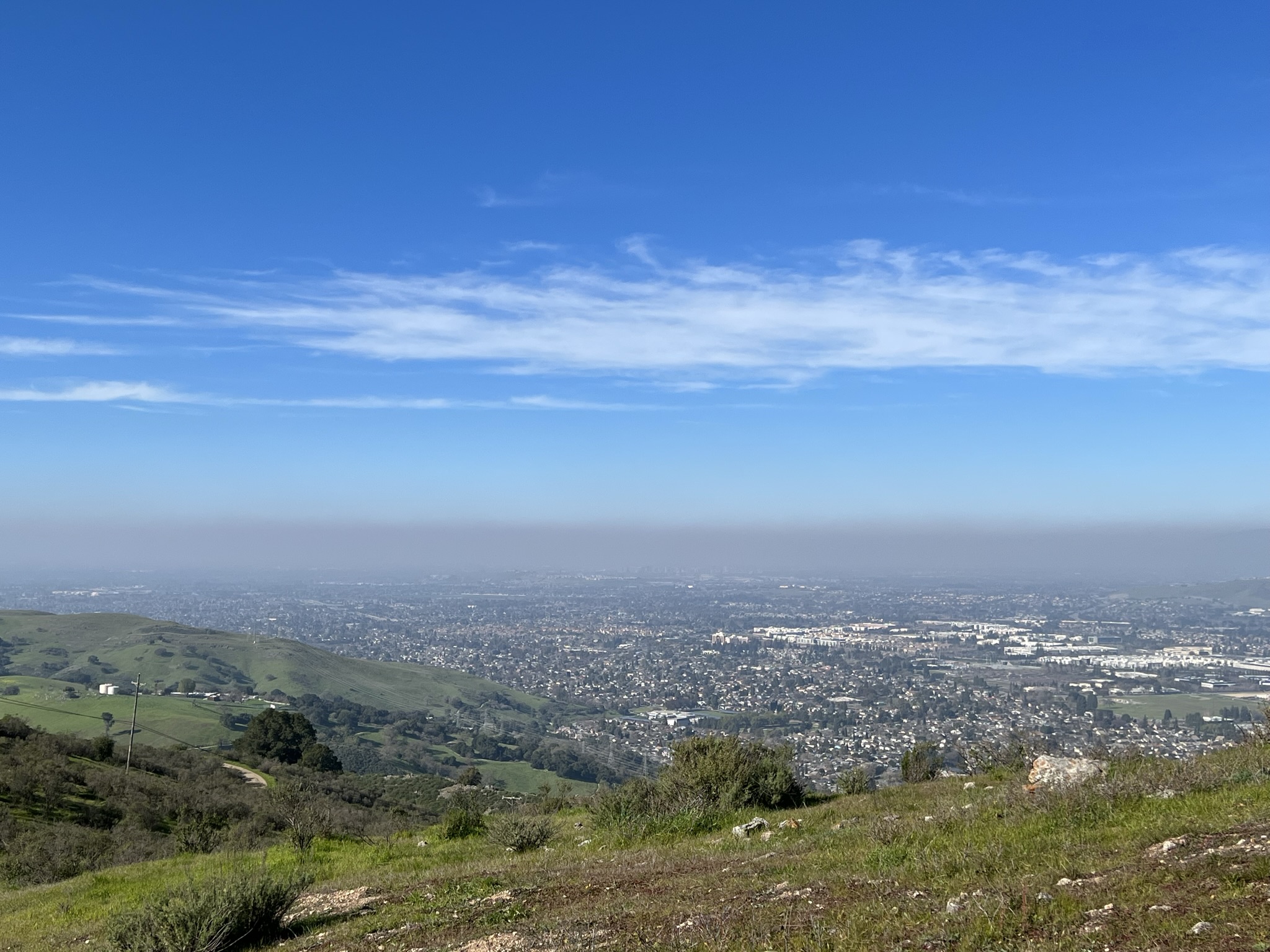 Coyote Peak 上眺望城市