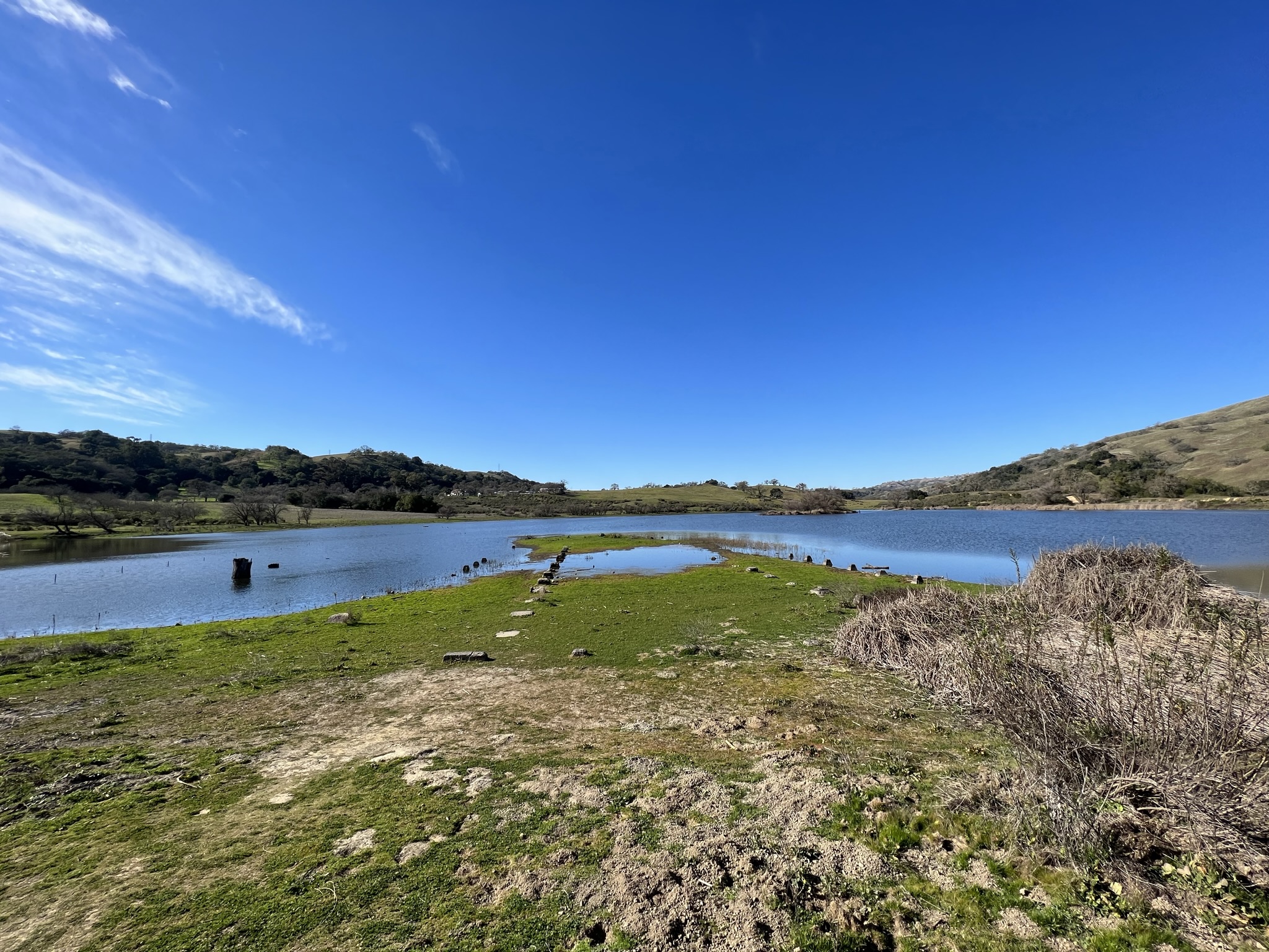 Grant Lake，由于水位太浅，已经不让划船了