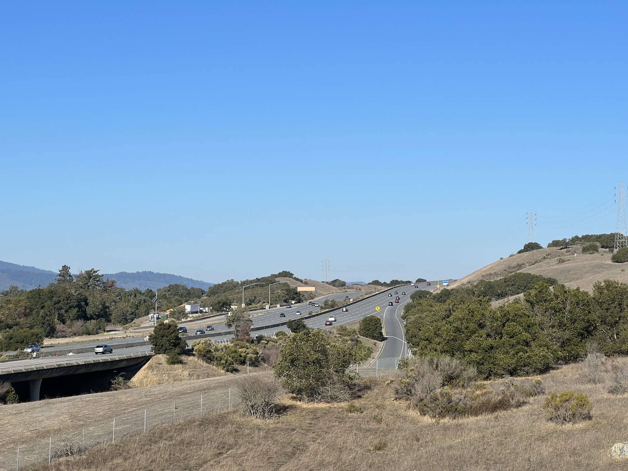 保护区南面是条公路