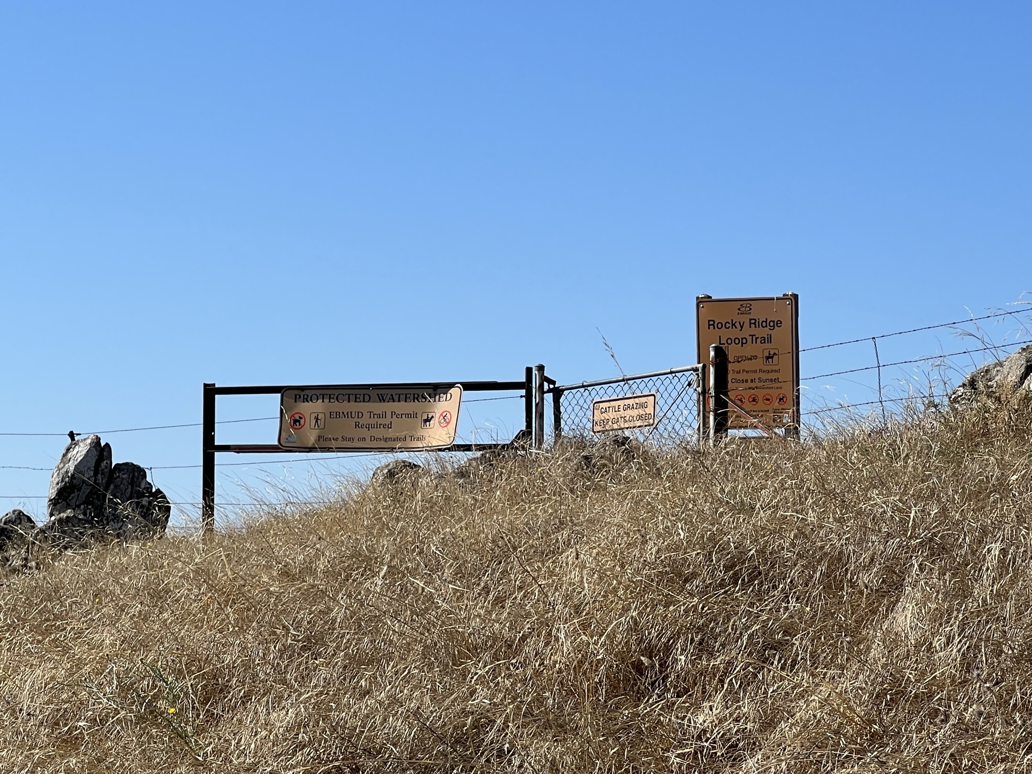 如果想进入 Rocky Ridge Loop Trail 需要提前预约
