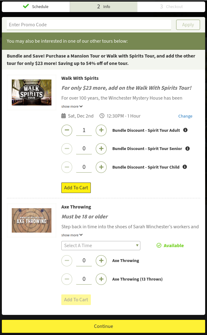Winchester Mystery House 傻逼购票系统