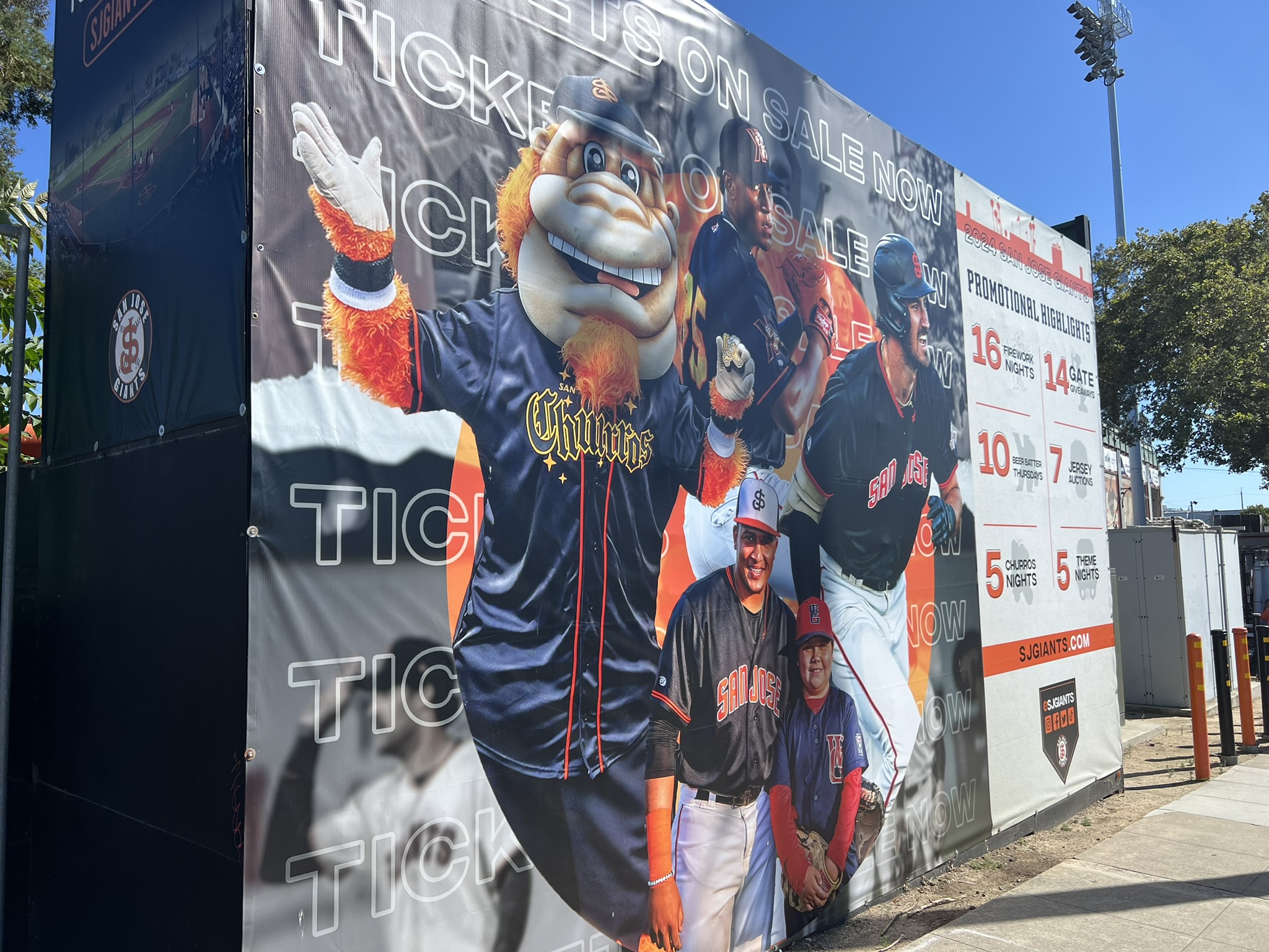 San Jose Giants 的宣传广告