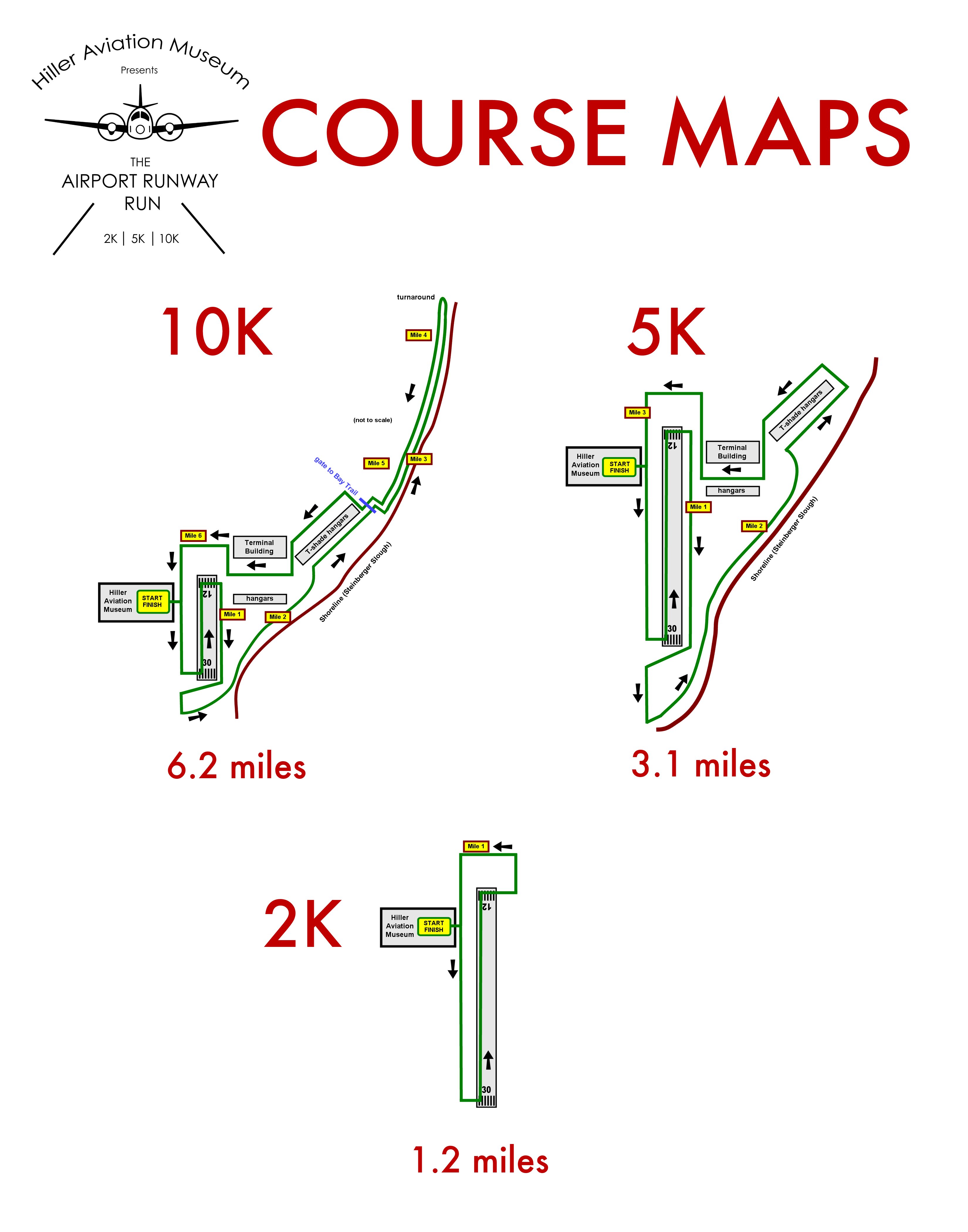 Airport Runway Run at San Carlos Airport Course